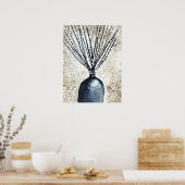 Willow in vaas waterverf poster (Keuken)