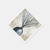 Willow in vaas waterverf servet (Hoek)