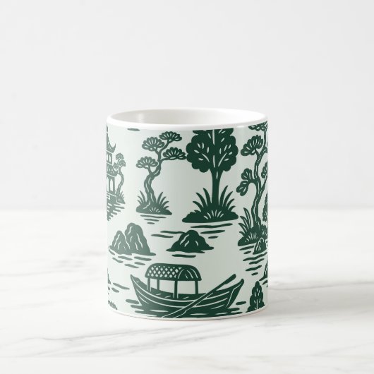 Willow Jade Garden met Pagode en boot Koffiemok (Center)