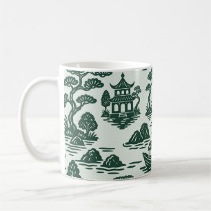 Willow Jade Garden met Pagode en boot Koffiemok