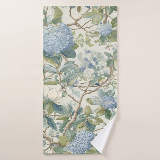 Willow Little Magnolia Wallpaper Floral Coastal Badhanddoek (Badhanddoek)