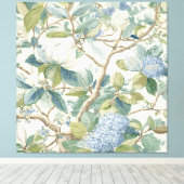 Willow Little Magnolia Wallpaper Floral Coastal Canvas Afdruk (Insitu (Houten vloer))