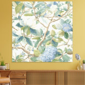 Willow Little Magnolia Wallpaper Floral Coastal Canvas Afdruk (Insitu (Woonkamer))