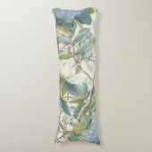 Willow Little Magnolia Wallpaper Floral Coastal  Lichaamskussen (Voorkant Verticaal)