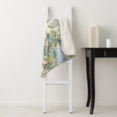 Willow Little Magnolia Wallpaper Floral Coastal  Sherpa Deken (In situ)