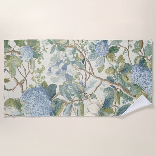 Willow Little Magnolia Wallpaper Floral Coastal  Strandlaken (Voorkant)