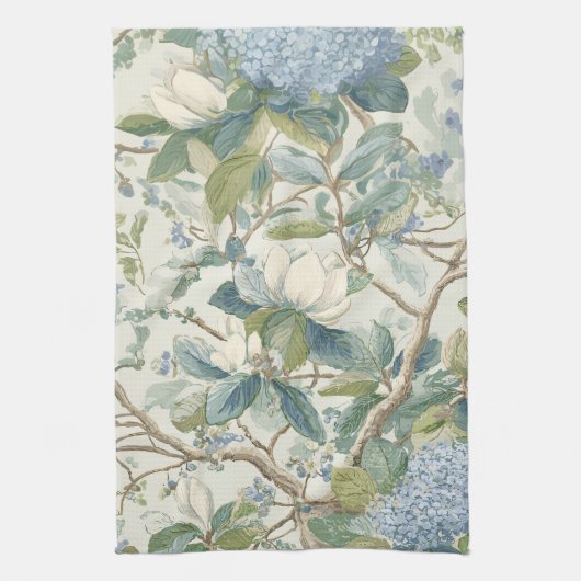 Willow Little Magnolia Wallpaper Floral Coastal  Theedoek (Verticaal)