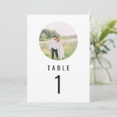 WILLOW Modern minimalist rondetafelnummer Menu (Staand voorkant)