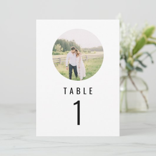 WILLOW Modern minimalist rondetafelnummer Menu (Staand voorkant)