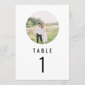 WILLOW Modern minimalist rondetafelnummer Menu (Voorkant)