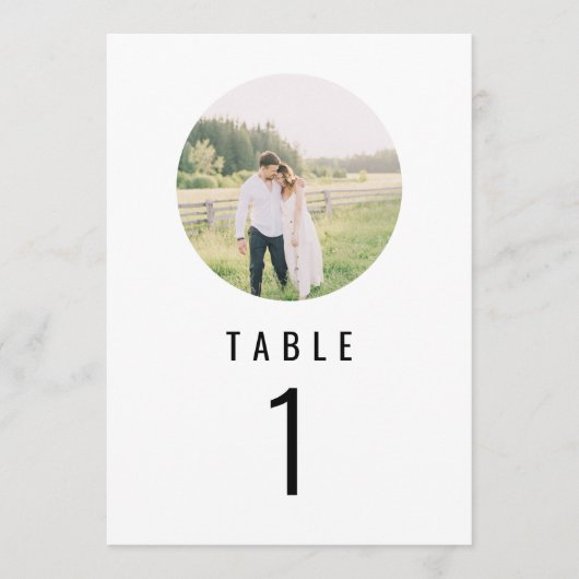 WILLOW Modern minimalist rondetafelnummer Menu (Voorkant)