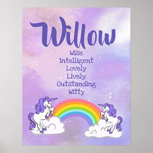 Willow Name Poster (Voorkant)