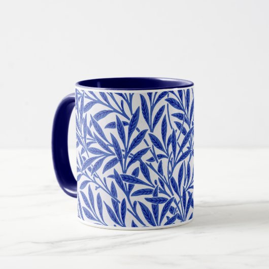 Willow Pattern, William Morris Coffee Mok (Voorkant links)