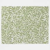 Willow Pattern William Morris Fleece Deken (Voorkant (Horizontaal))