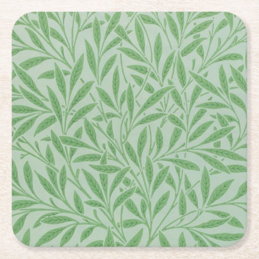 Willow Pattern William Morris Kartonnen Onderzetters (Voorkant)