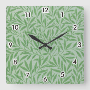 Willow Pattern William Morris Vierkante Klok