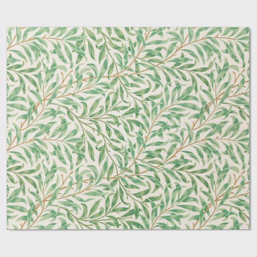 Willow Pattern William Morris Wrapping Paper Cadeaupapier (Vlak)