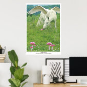 "WILLOW" Pegasus Fantasy Art Poster (Thuiskantoor)