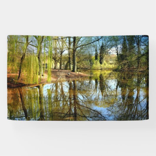 Willow Pond Water Reflection Spandoek (Horizontaal)