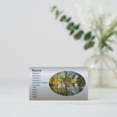 Willow Pond Water Reflection Visitekaartje (Staand voorkant)