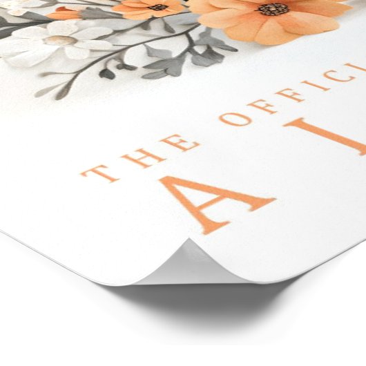 Willow Ptarmigan Bird of Alaska Verenigde Staten R Poster (Hoek)