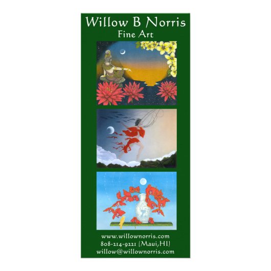 Willow Rack Cards Reclamekaart (Voorkant)