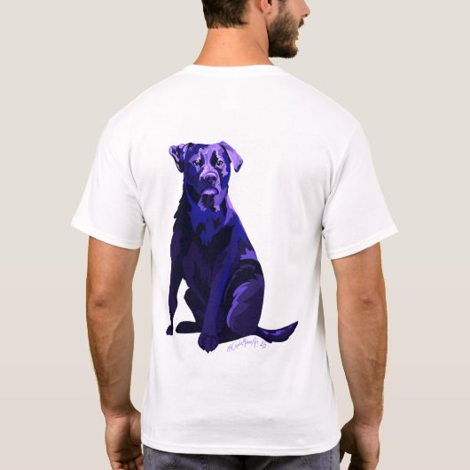 Willow rose back pattern basic t shirt (Achterkant)