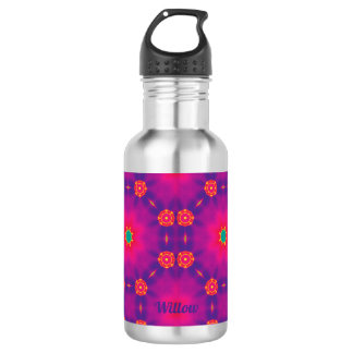 WILLOW ~ Roze Blauw Paarse Groen Waterfles