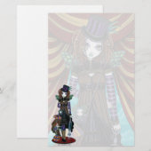 "Willow" Steampunk Circus Fairy Stationery Briefpapier (Voorkant / Achterkant)
