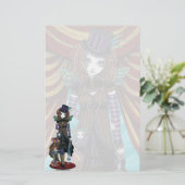 "Willow" Steampunk Circus Fairy Stationery Briefpapier (Staand voorkant)