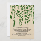 Willow Tree Branches Kraft Paper Wedding Uitnodigi Kaart (Voorkant)