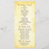 Willow Tree Branches Rustic Lights Wedding Program Programmakaart (Achterkant)