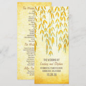 Willow Tree Branches Rustic Lights Wedding Program Programmakaart (Voorkant / Achterkant)