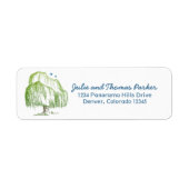 Willow Tree Bruiloft retour adres labels (Voorkant)
