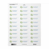Willow Tree Bruiloft retour adres labels (Full Sheet)
