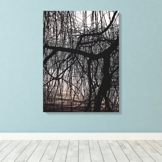 WILLOW TREE CANVAS AFDRUK (Insitu (Houten vloer))