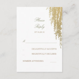 Willow Tree Elegante Trouwantwoord Kaarten RSVP Kaartje