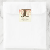 Willow Tree Fall bruiloft gunst Sticker (Tas)