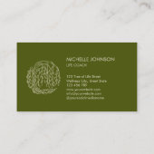 Willow Tree Fotograaf Logo Tree of Life Visitekaartje (Achterkant)