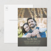 Willow Tree Gold  Foto Sla de datum op Aankondigingskaart (Voorkant / Achterkant)