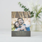 Willow Tree Gold  Foto Sla de datum op Aankondigingskaart (Staand voorkant)