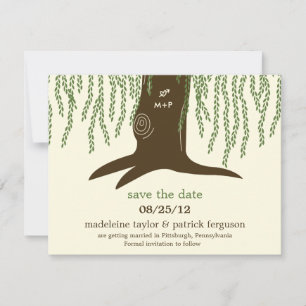 Willow Tree slaat de datumkaart op Save The Date