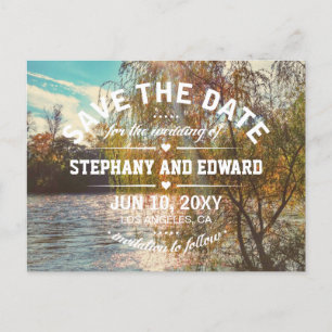 Willow Tree Stylish Save the Date Briefkaart