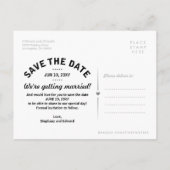 Willow Tree Stylish Save the Date Briefkaart (Achterkant)