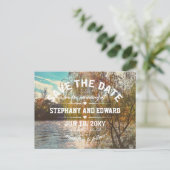 Willow Tree Stylish Save the Date Briefkaart (Staand voorkant)