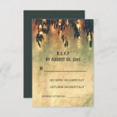 Willow tree takken rustieke string lichten RSVP (Voorkant / Achterkant)