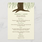 Willow Tree Weddenmenu Card Menu (Voorkant)
