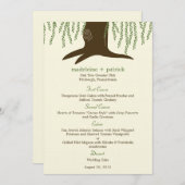 Willow Tree Weddenmenu Card Menu (Voorkant / Achterkant)