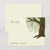 Willow Tree Weddenschap Hartelijk dank Notitiekaartje (Voorkant / Achterkant)