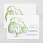 Willow Tree Wedding Reception Kaart (Voorkant / Achterkant)